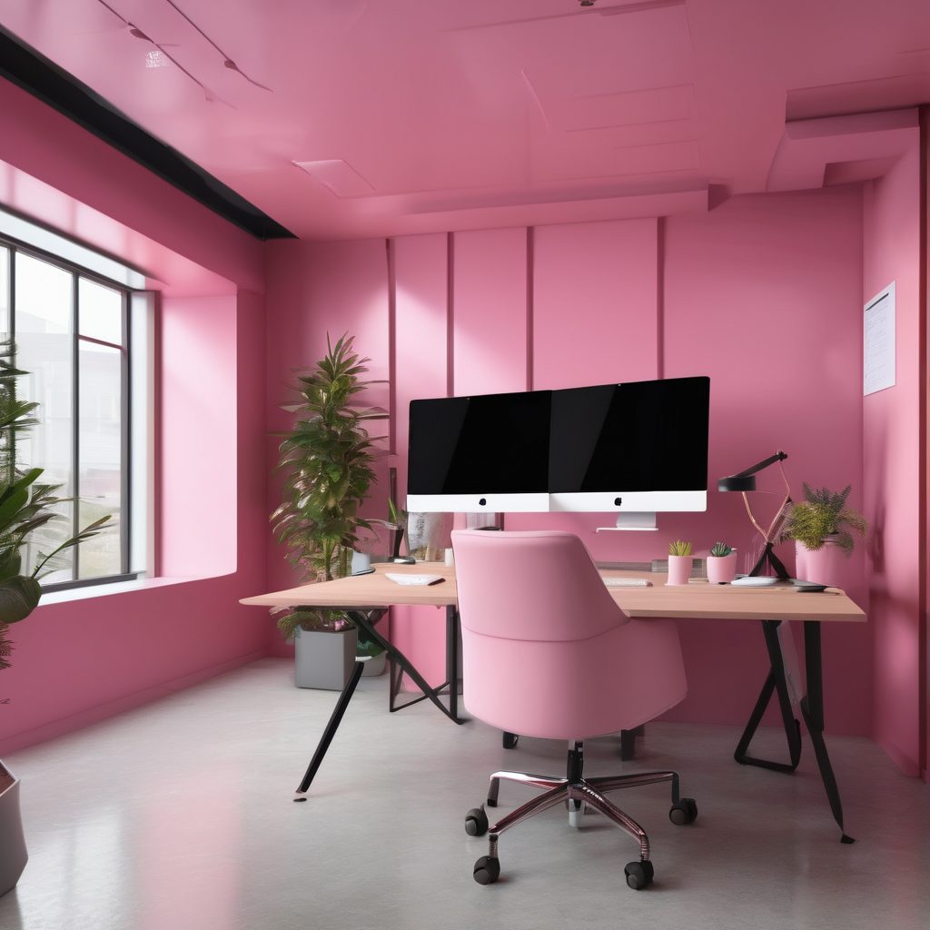 Office environment with roofing material samples, reference books, and workplace documentation systems